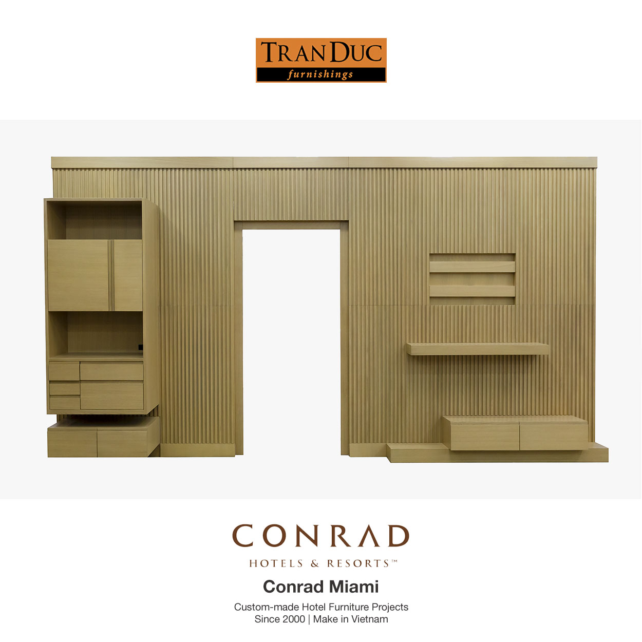 Conrad Miami Florida USA Tran Duc Furnishings Custom Hotel Furniture 12